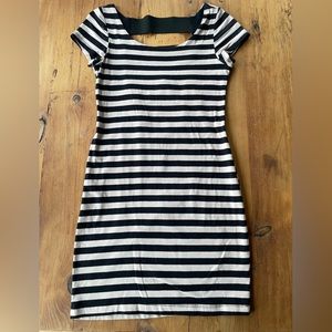 Striped bodycon dress